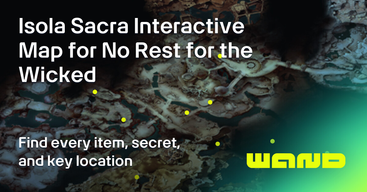 Main Quests - Isola Sacra Map for No Rest for the Wicked Checklist ...