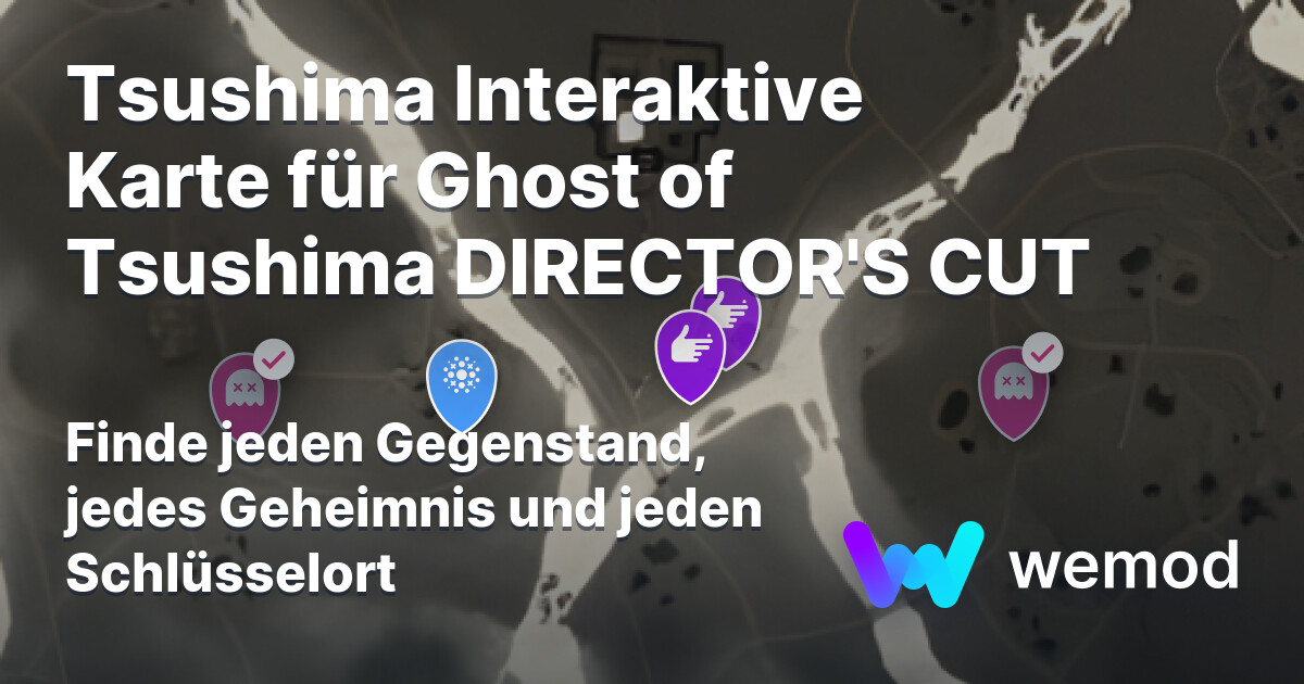Tsushima Karte für Ghost of Tsushima DIRECTOR