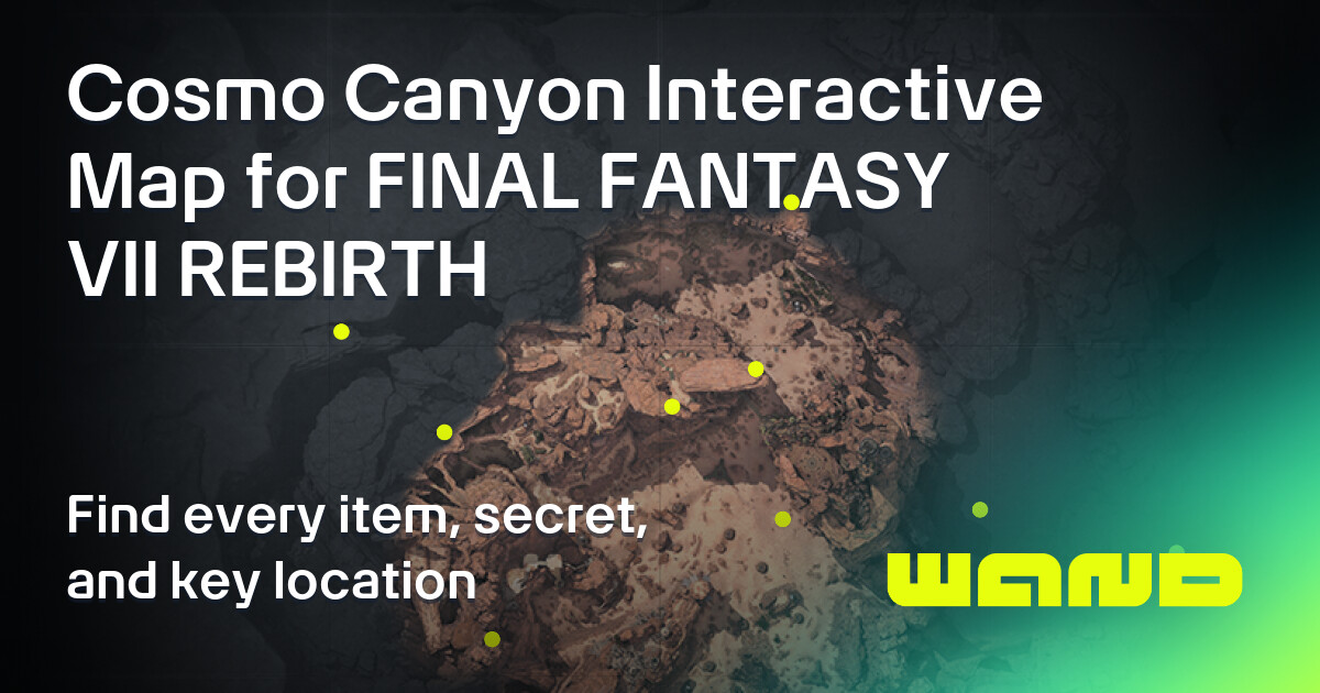 Maghnata Automat - Cosmo Canyon Map for FINAL FANTASY VII REBIRTH ...