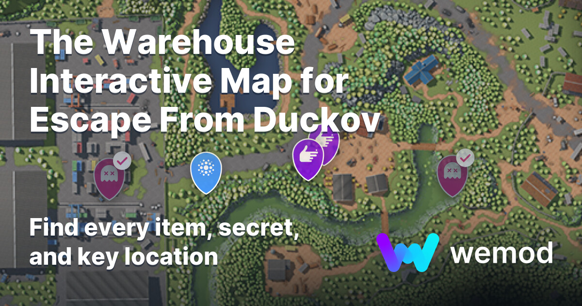 แผนท The Warehouse สำหร บ Escape From Duckov Wand