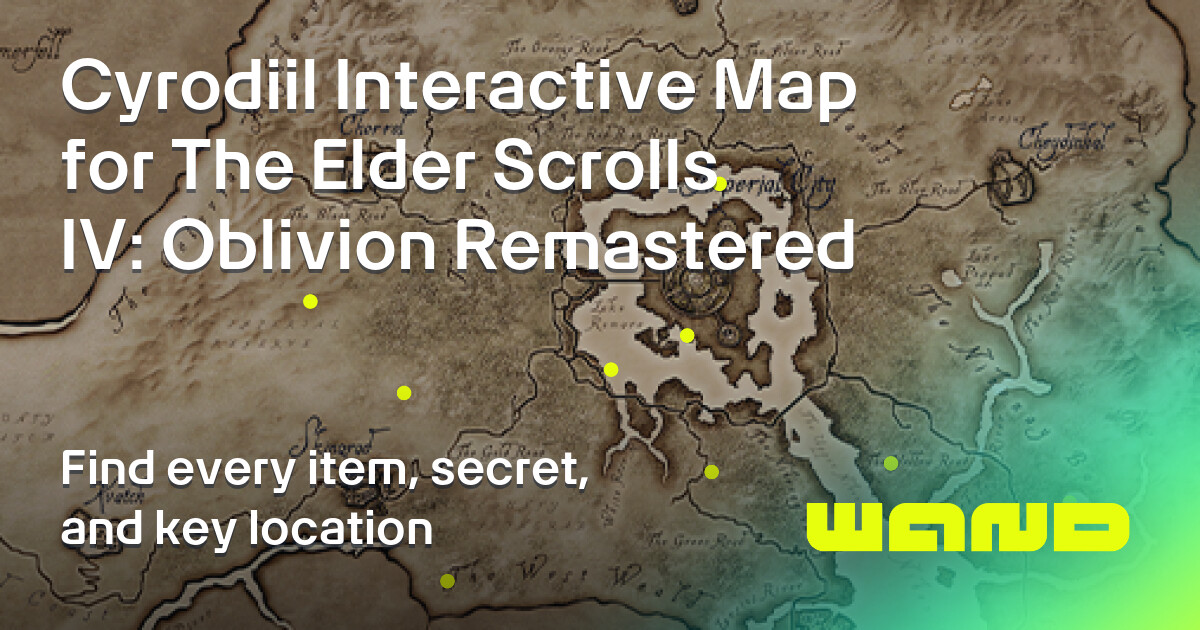 Camp - Mappa Cyrodiil per The Elder Scrolls IV: Oblivion Remastered ...