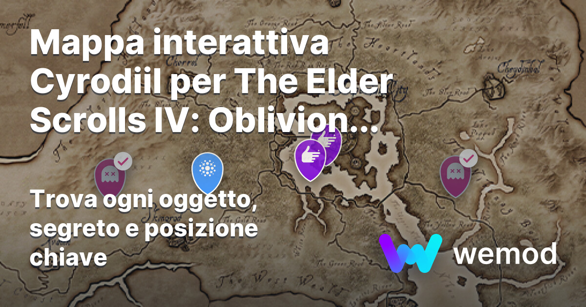 Mappa Cyrodiil WeMod