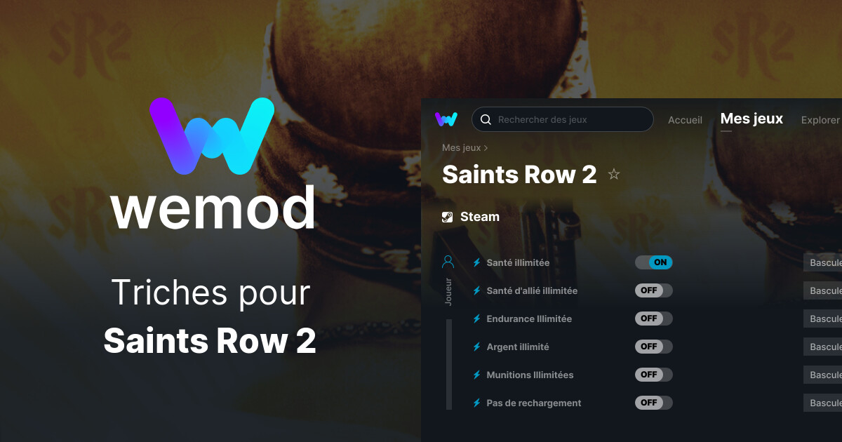 Saints Row 2 Triches et Trainers pour PC WeMod