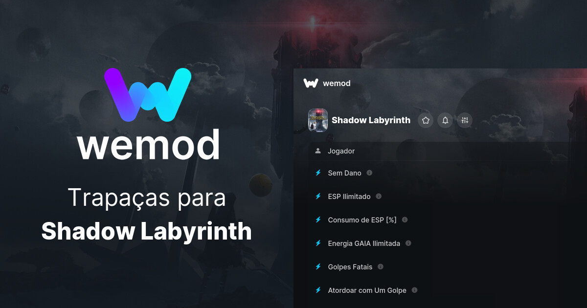 Trapaças e treinadores do Shadow Labyrinth para PC | WeMod