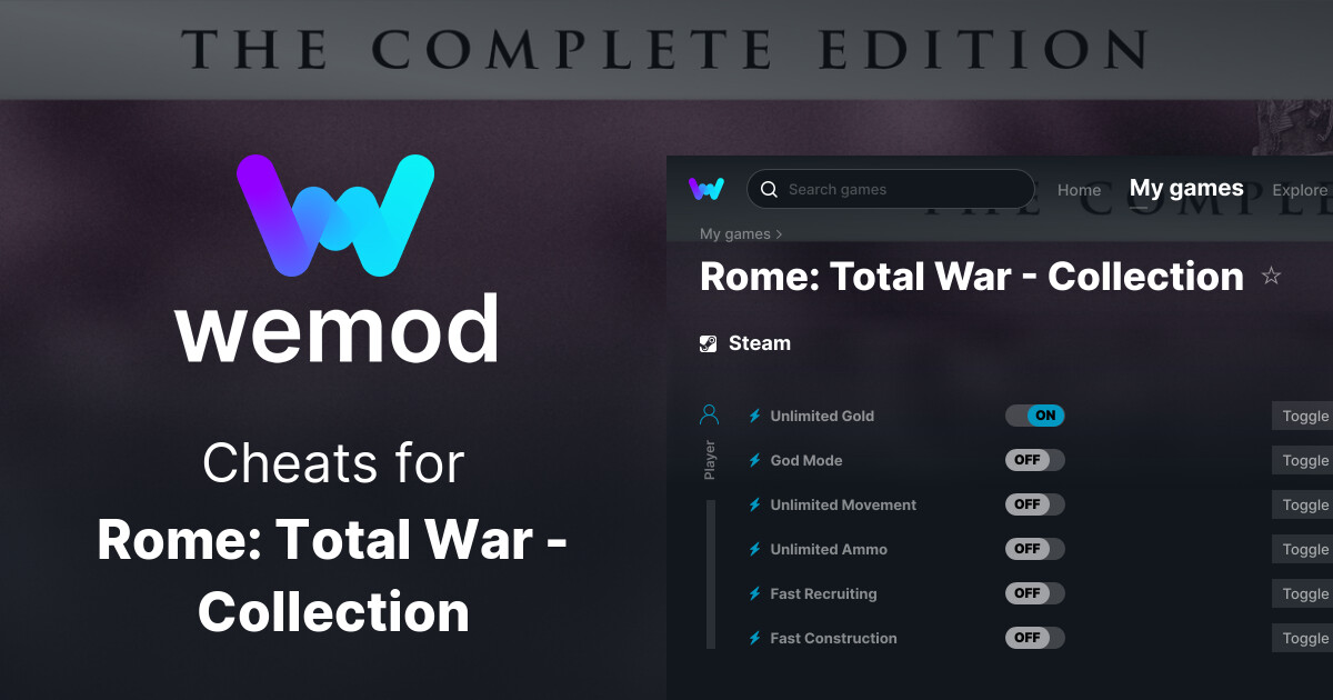 Rome: Total War Cheats for PC