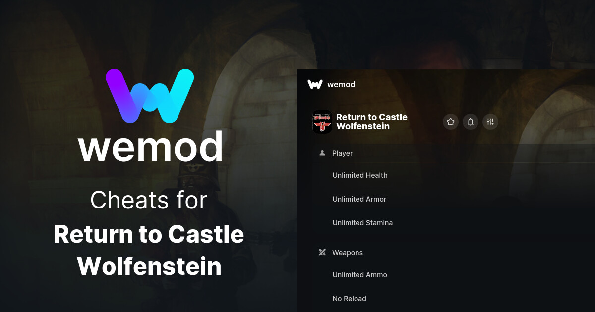 Return to Castle Wolfenstein Cheats & Trainers for PC | WeMod
