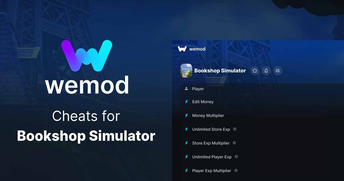 Bookshop Simulator Cheats & Trainers for PC | WeMod
