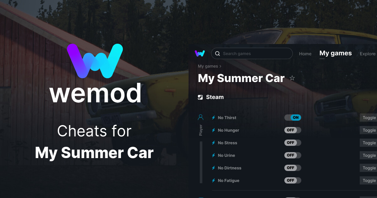 My Summer Car cheat codes