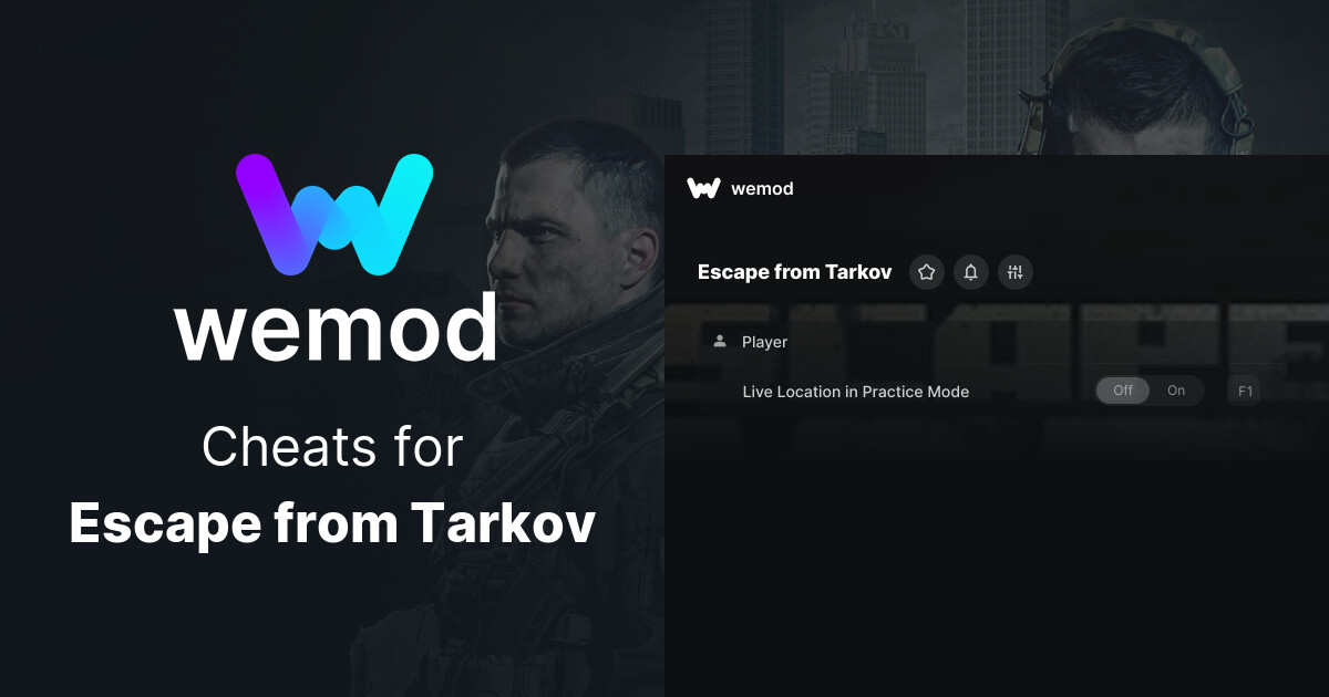 Escape from Tarkov Cheats, Trainers and Maps for PC | WeMod