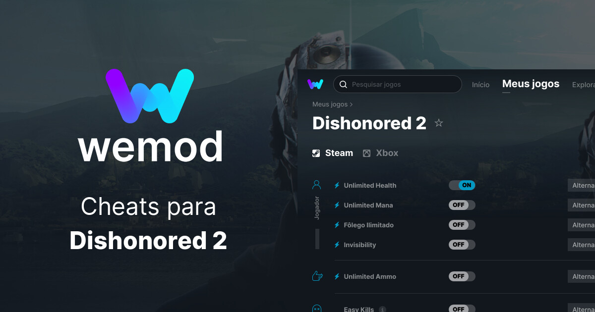 Dishonored 2, PC Steam Jogo