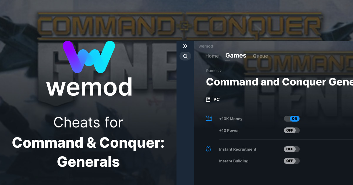 command and conquer generals money cheat