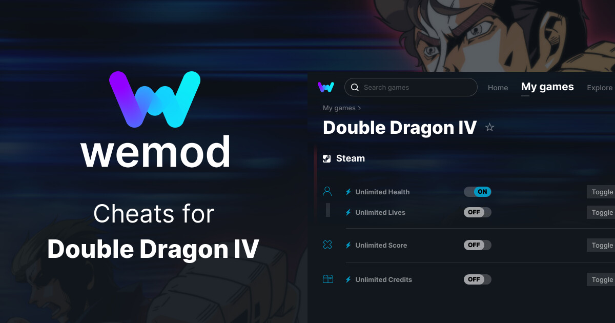 Double Dragon IV Cheats & Trainers for PC WeMod