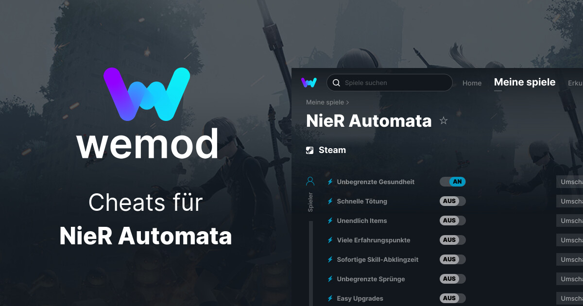 NieR Automata Cheats & Trainer für PC WeMod