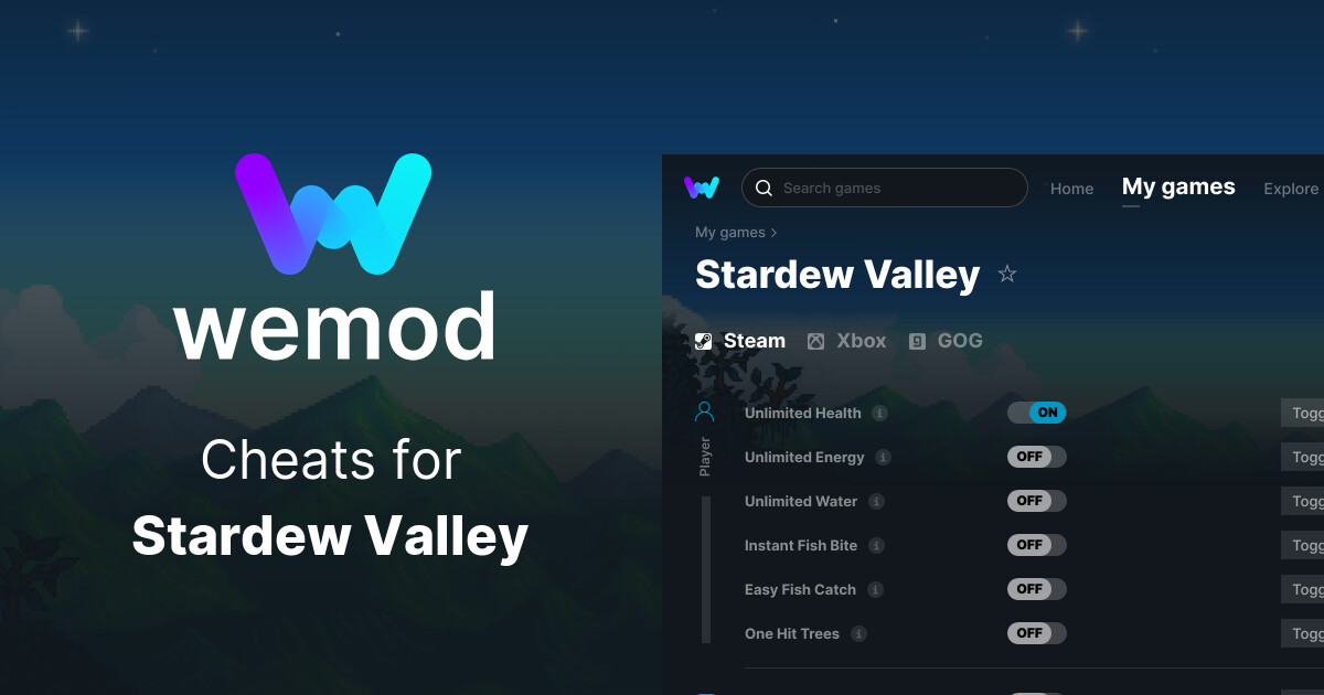 Stardew Valley Cheats & Trainers for PC WeMod