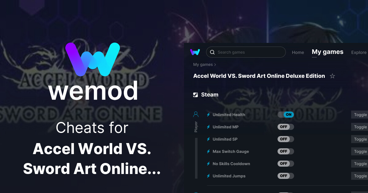 Accel World VS. Sword Art Online Deluxe Edition Cheats & Trainers for
