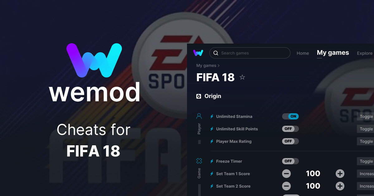 FIFA 18 Cheats & Trainers for PC