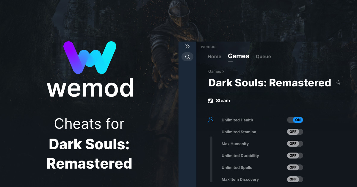 Dark Souls Remastered Cheats And Trainers For Pc Wemod