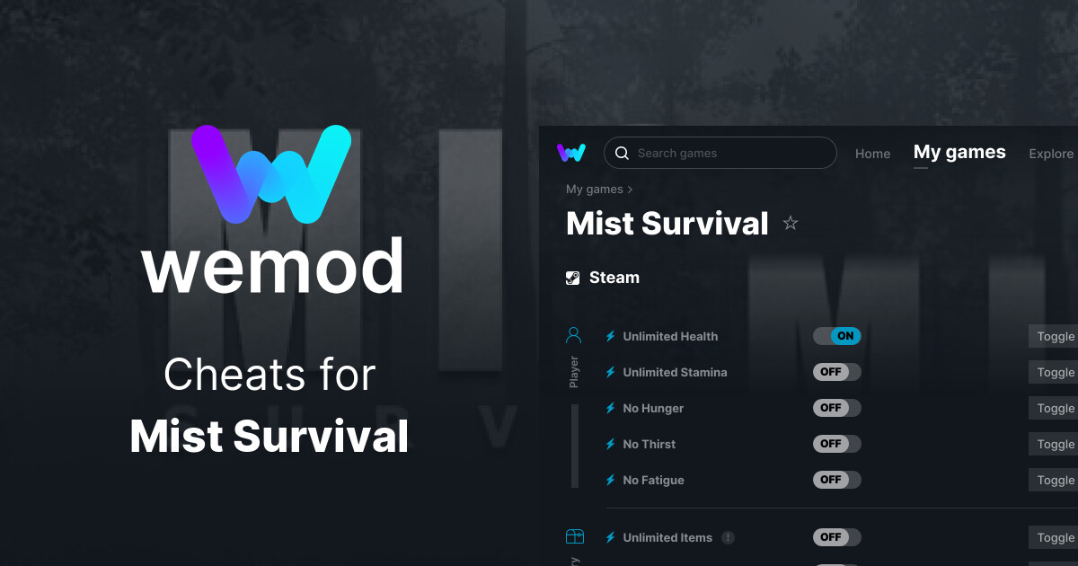 Mist Survival Cheats and Trainers for PC WeMod
