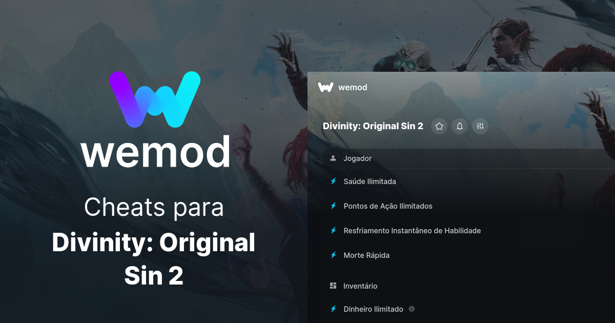 Cheats e Trainers para Divinity Original Sin 2 no PC WeMod