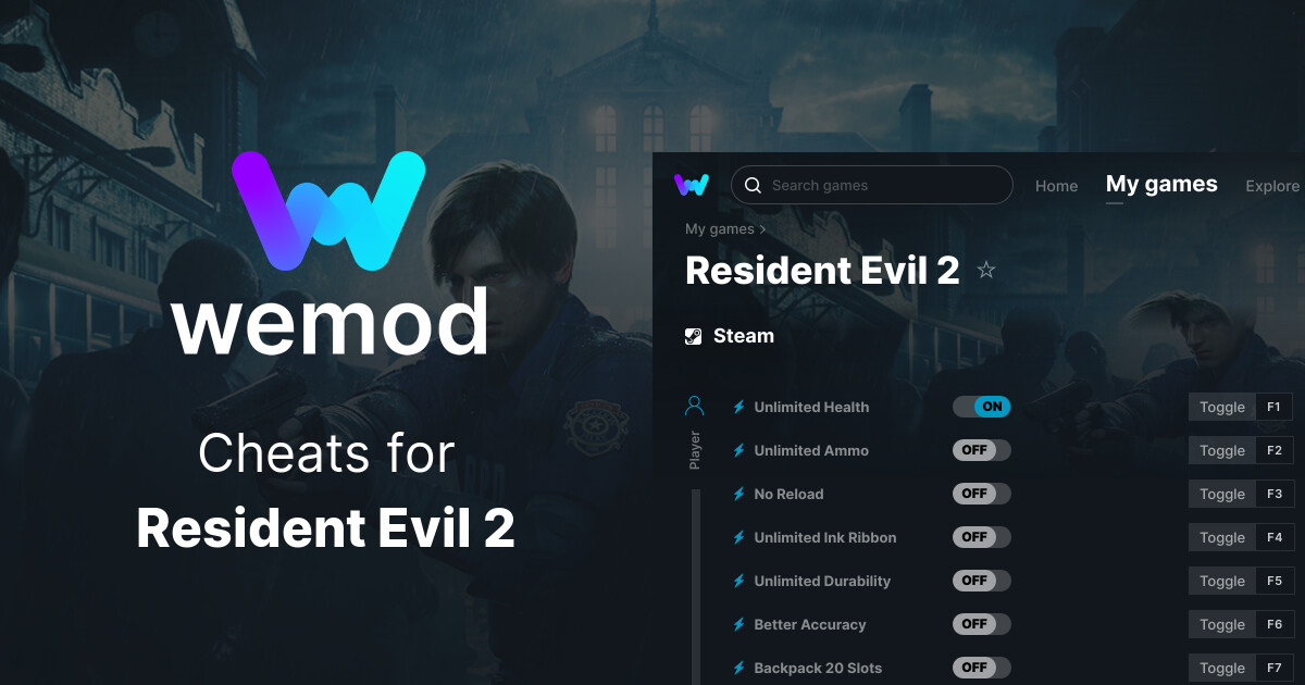 RESIDENT EVIL 2 BIOHAZARD CHEATS TRAINER MODS TRICKS CODES SOFTWARE CHEAT  MOD