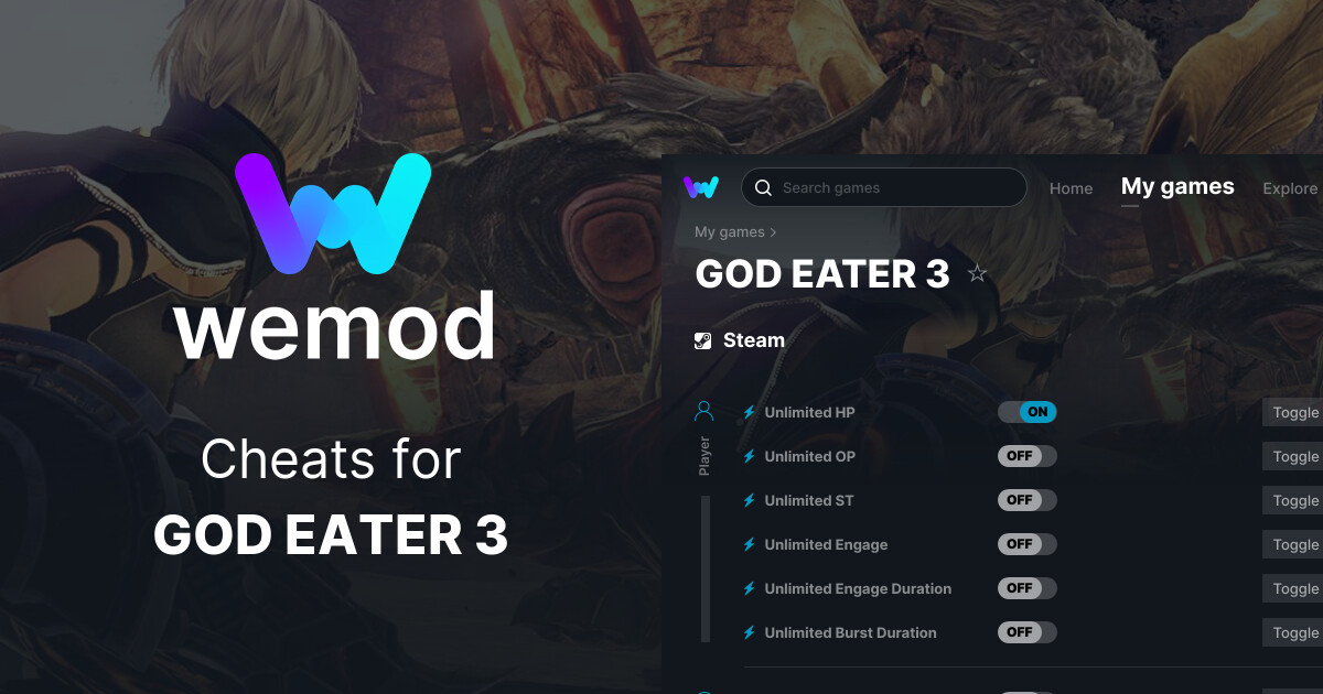 GOD EATER 3 Cheats and Trainers for PC - WeMod
