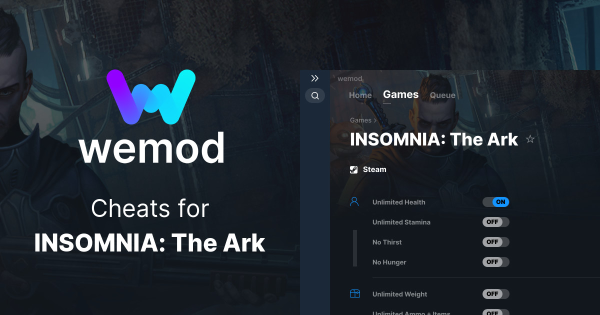 Insomnia The Ark Cheats And Trainers For Pc Wemod