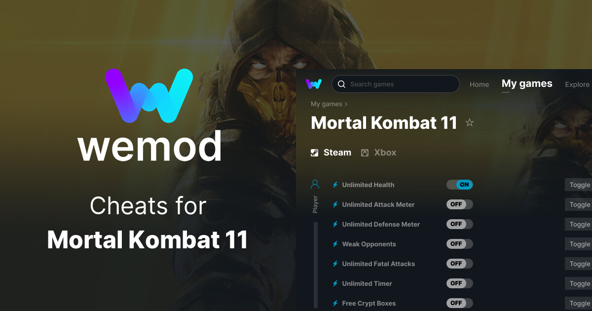 Mortal Kombat 11 Cheats And Trainers For Pc Wemod 