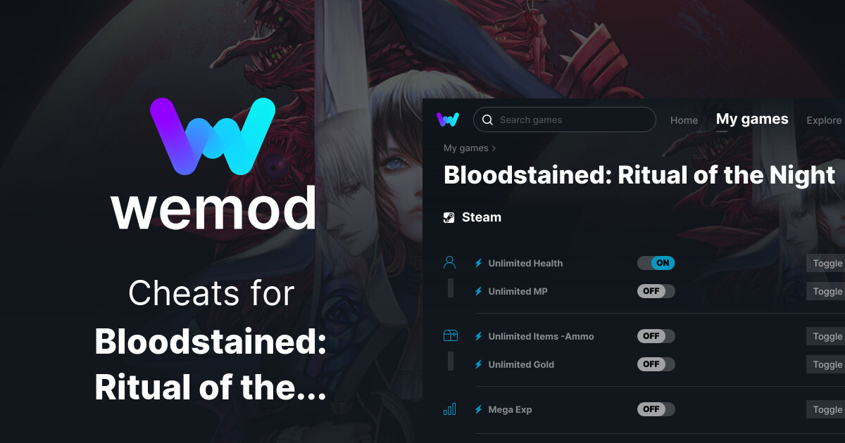 Bloodstained Ritual Of The Night Cheats Trainers For PC WeMod   V3 