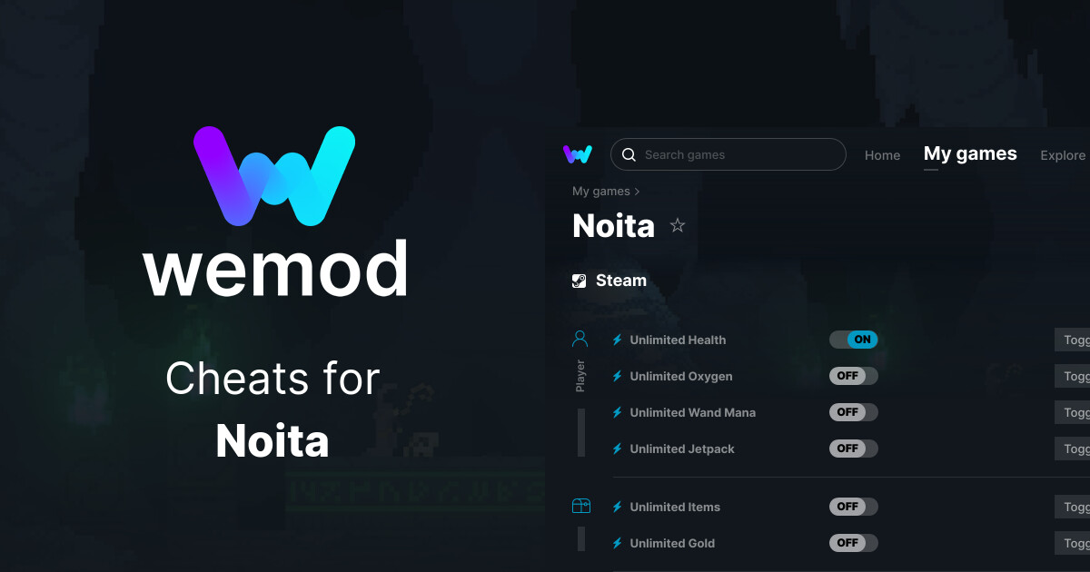 Noita Cheats and Trainers for PC WeMod