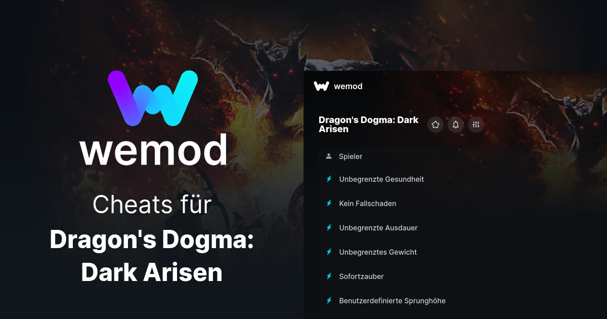 Dragon S Dogma Dark Arisen Cheats Und Trainer Fur Pc Wemod