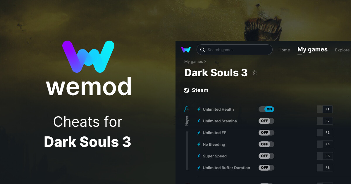 Dark Souls 3 Cheats & Trainers for PC