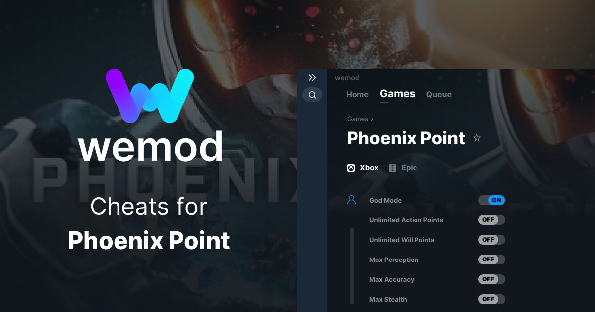 Phoenix Point Cheats And Trainers For Pc Wemod