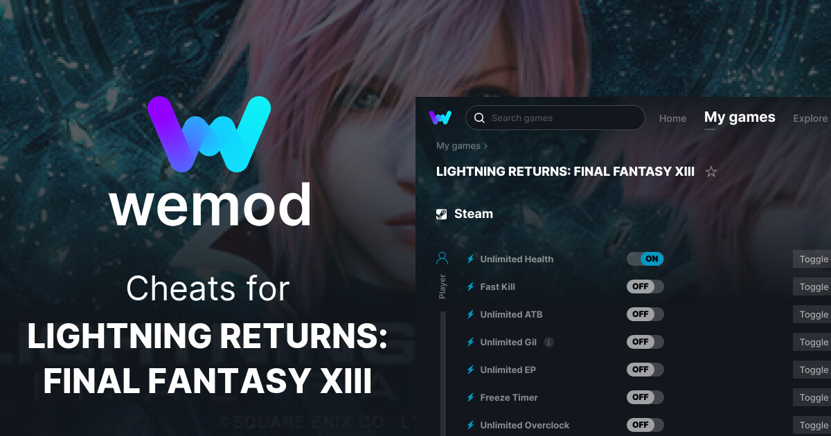 LIGHTNING RETURNS: FINAL FANTASY XIII Cheats and Trainers for PC - WeMod