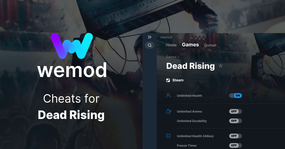 Dead Rising Cheats and Trainers for PC - WeMod