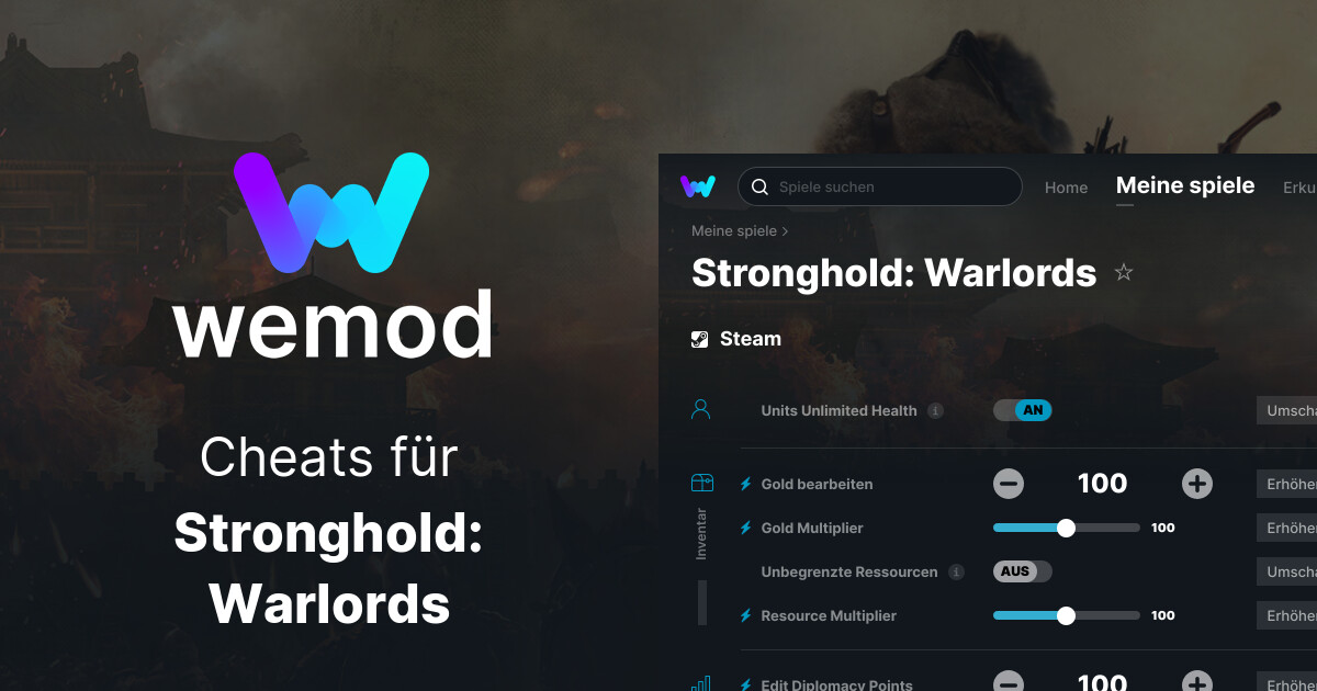 stronghold warlords cheats