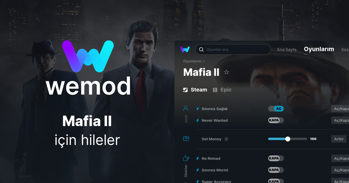 PC içinMafia II Hileler ve Öğreticiler | WeMod
