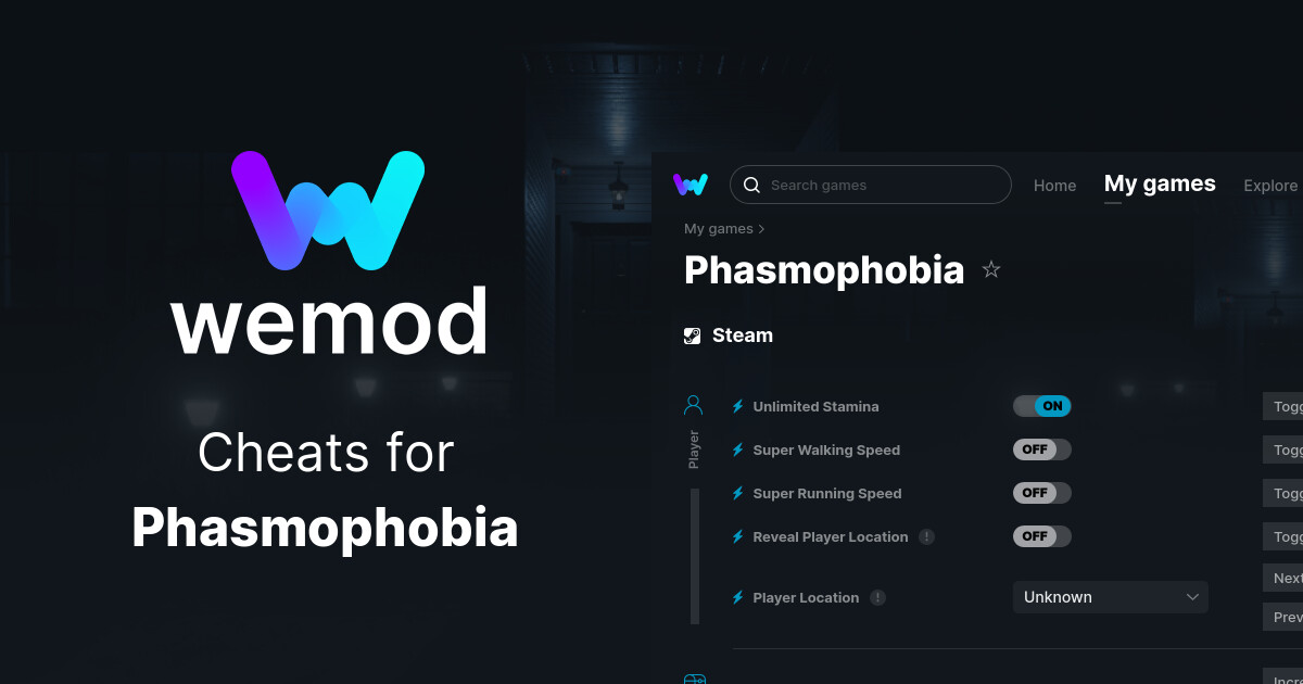 Phasmophobia Cheats & Trainers for PC