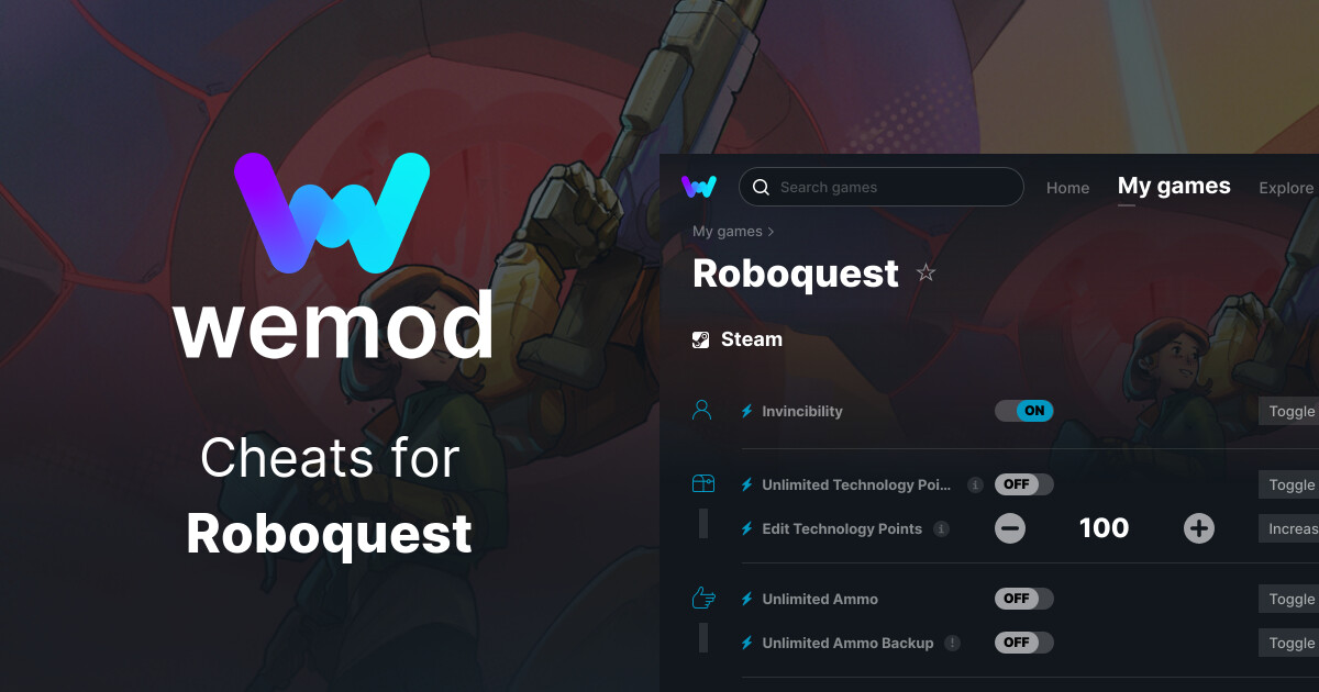 Roboquest Cheats and Trainers for PC WeMod