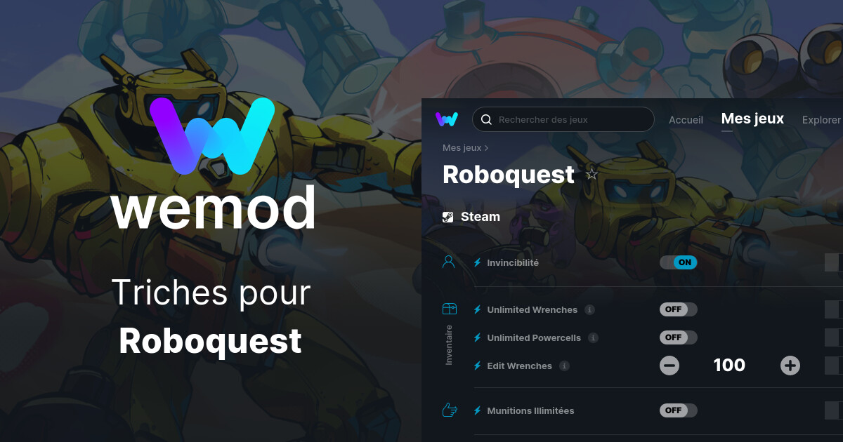 Roboquest Triches et Trainers pour PC WeMod