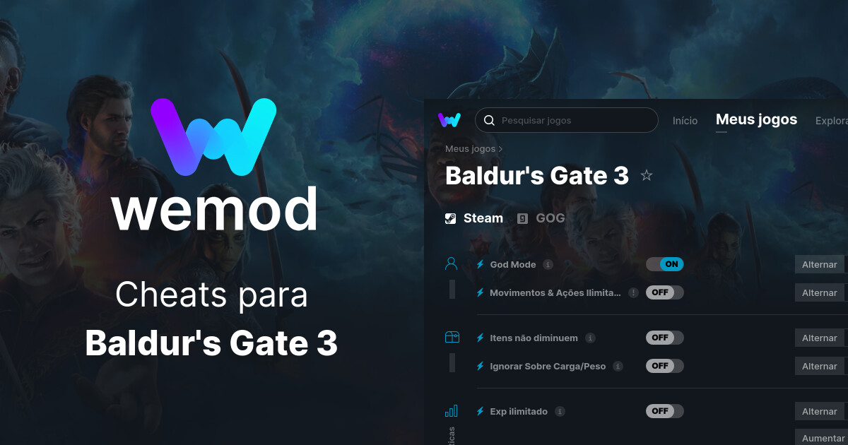 Cheats e Trainers para Baldur