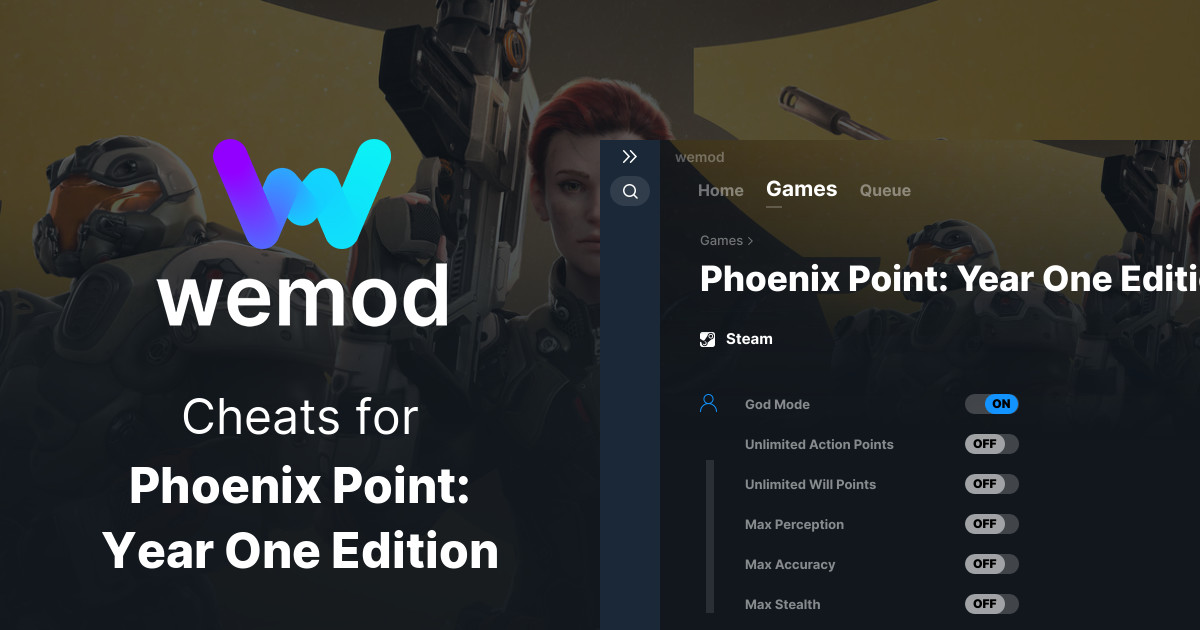 Phoenix Point Year One Edition Cheats And Trainers For Pc Wemod