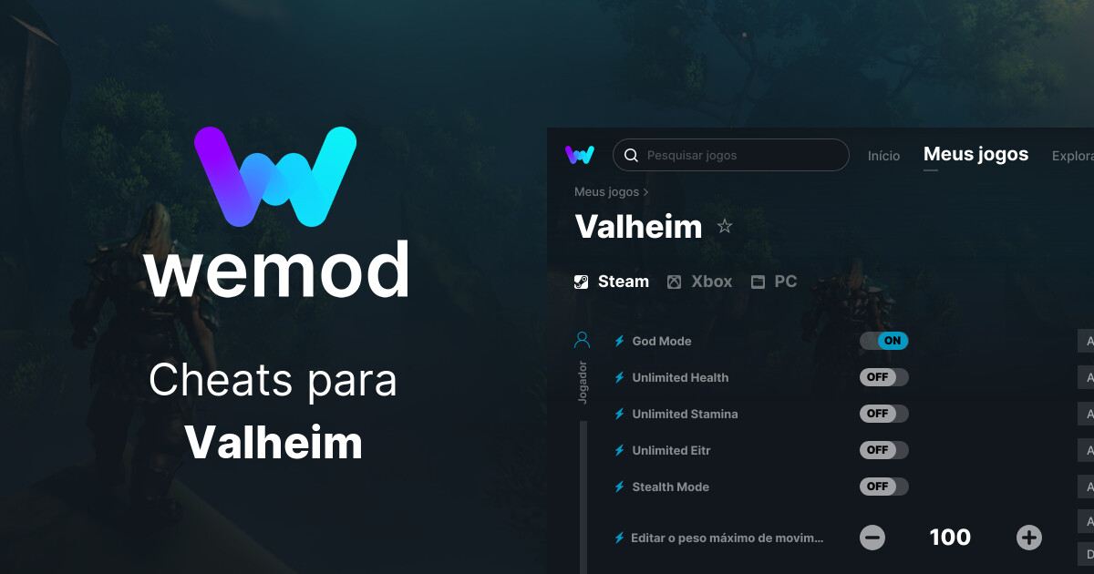 WeMod  Cheats, Trainers e Mods para Jogos de PC em Um Único Aplicativo