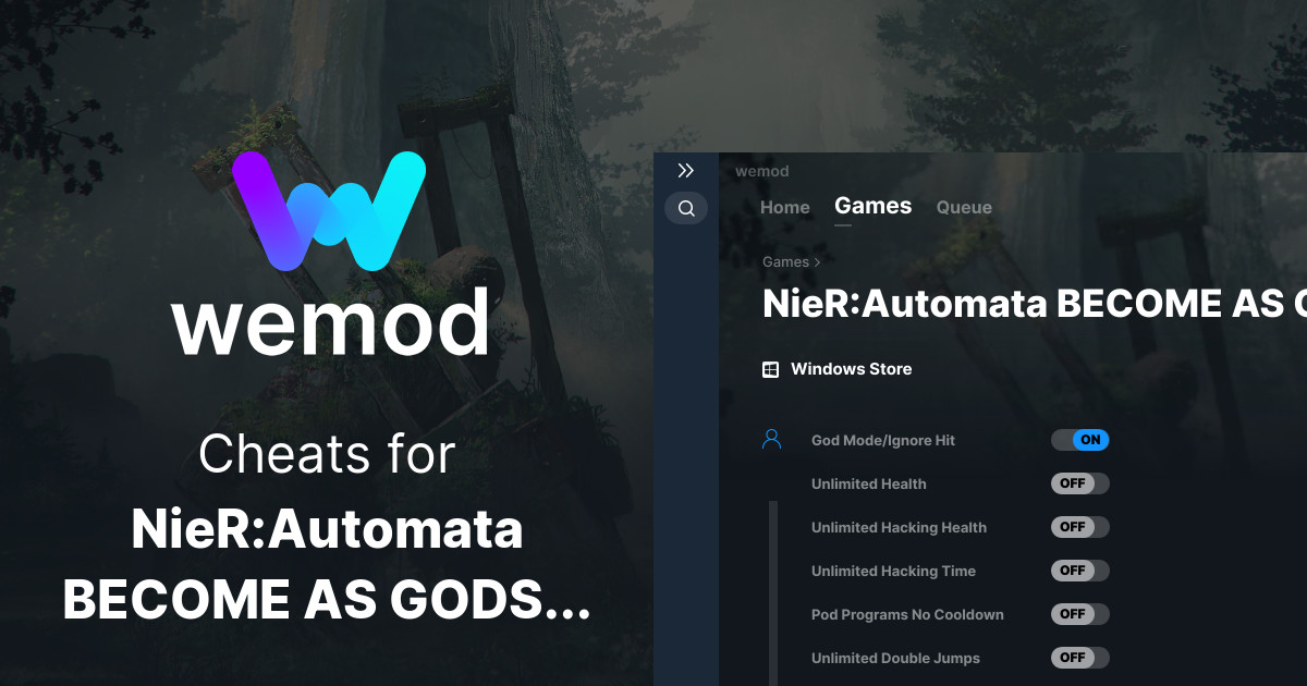 Nier Automata Become As Gods Edition Cheats And Trainers For Pc Wemod