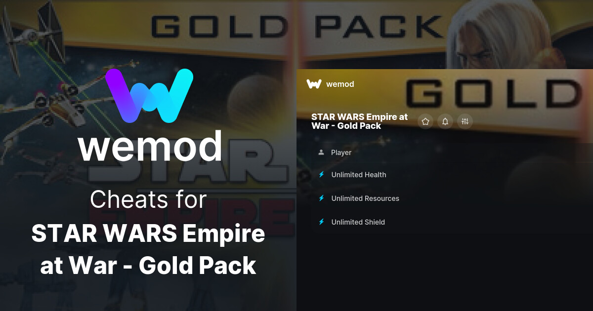 Star Wars Empire At War Gold Pack Cheats And Trainers For Pc Wemod