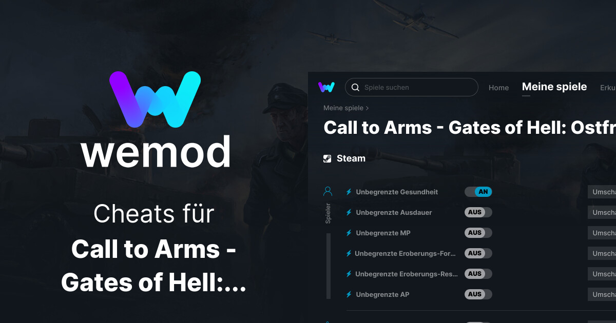 Call to Arms Gates of Hell Ostfront Cheats und Trainer für PC WeMod
