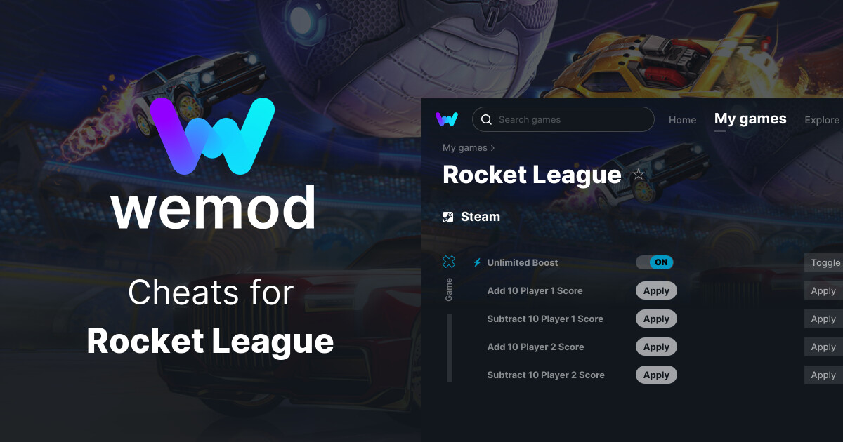 Rocket League Cheats and Trainers for PC - WeMod