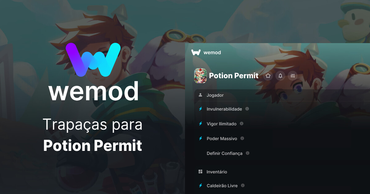 Trapaças e treinadores do Potion Permit para PC | WeMod