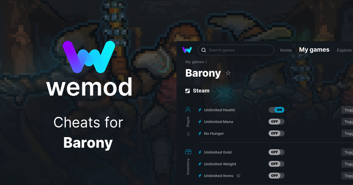 Barony Cheats & Trainers for PC WeMod
