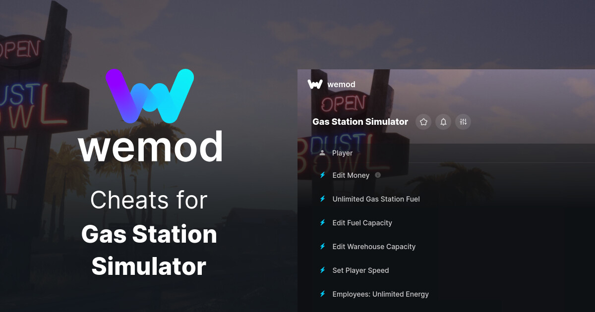 Gas Station Simulator Cheats & Trainers for PC | WeMod