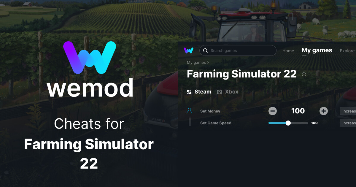 Farming Simulator 22 Cheats And Trainers For PC WeMod
